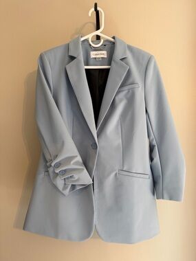 Calvin Klein Light Blue Tailored Blazer